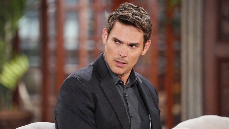 Mark Grossman on "The Young and the Restless" set