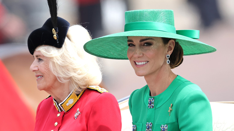 Camilla, Queen Consort, and Princess Catherine