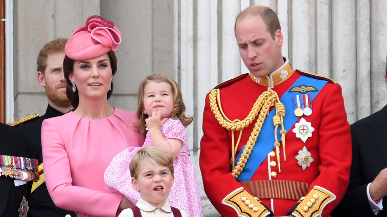 Princess Catherine and Prince William with kids