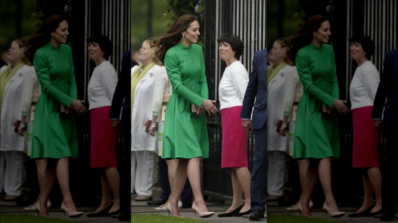 Catherine, Princess of Wales smiling in a crowd