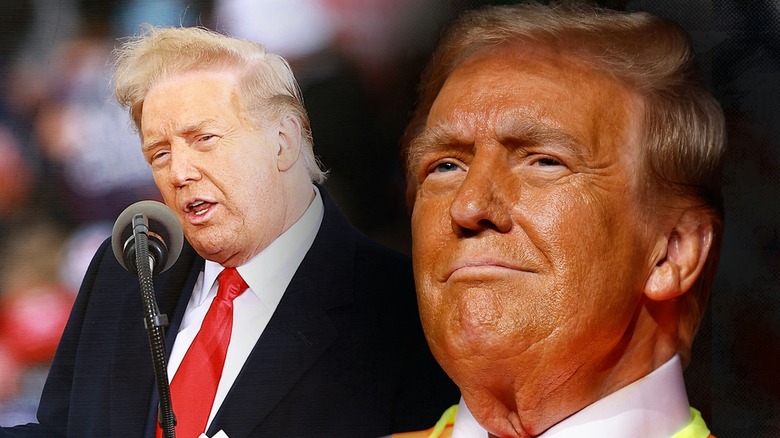 Side by side photos of Donald Trump