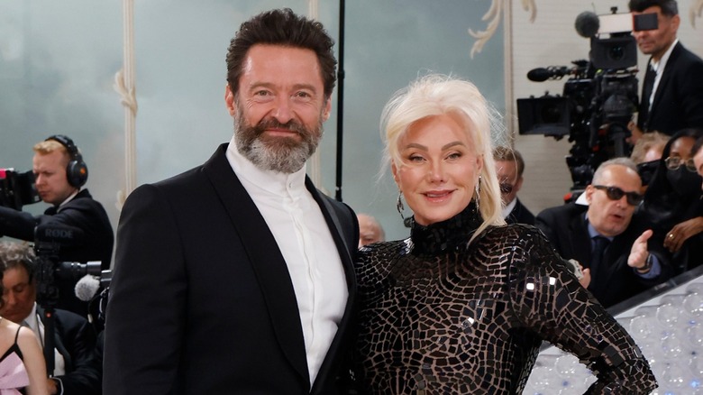 Hugh Jackman Deborra-Lee Furness smiling