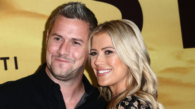 Ant Anstead posing with Christina Haack