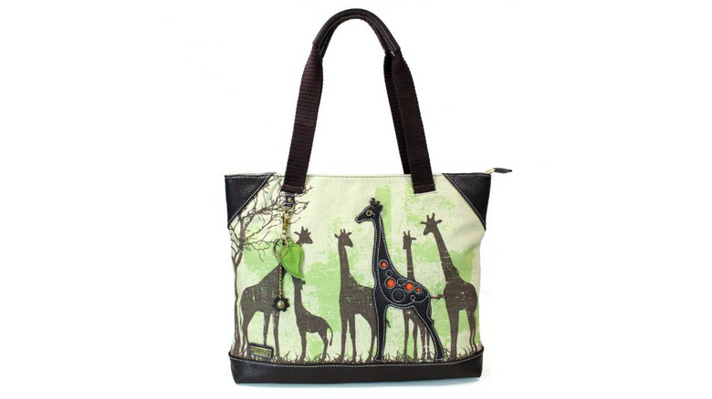 Giraffe canvas bag from Chala Handbags