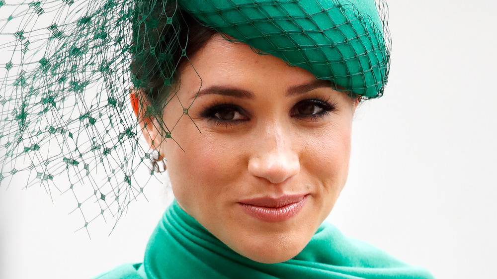 Meghan Markle in green hat