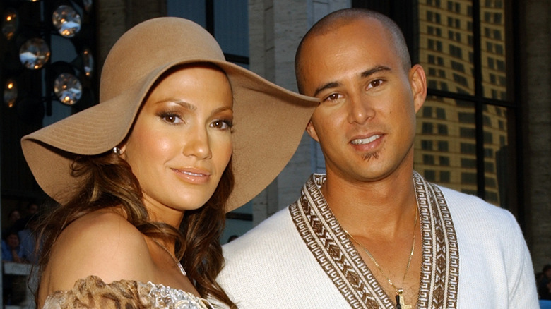 Jennifer Lopez posing with Cris Judd in the 2000s