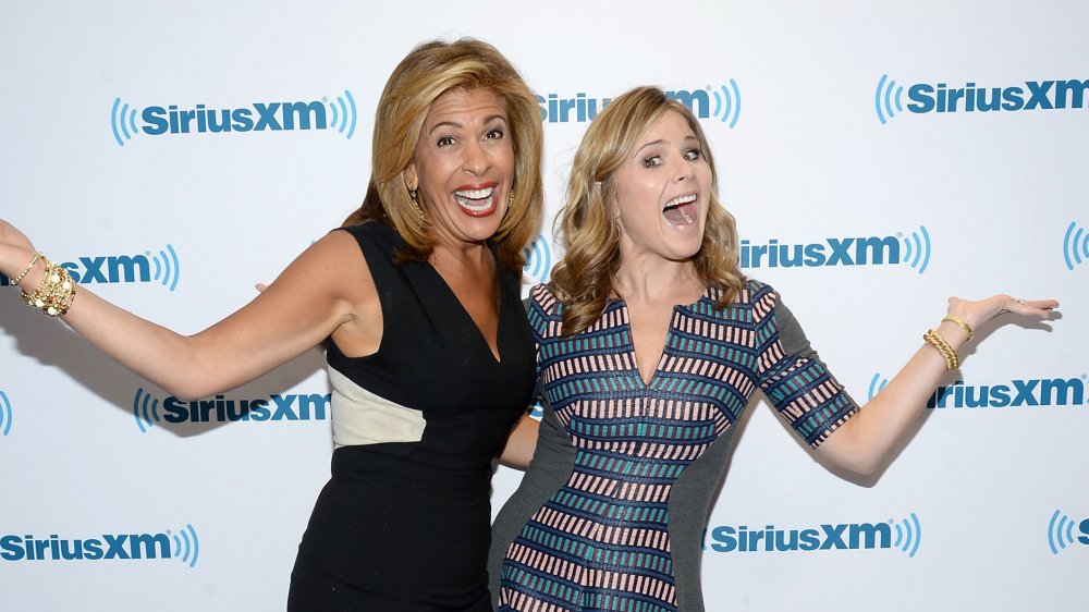 Hoda Kotb and Jenna Bush Hager, hosts of a celebrity talk show