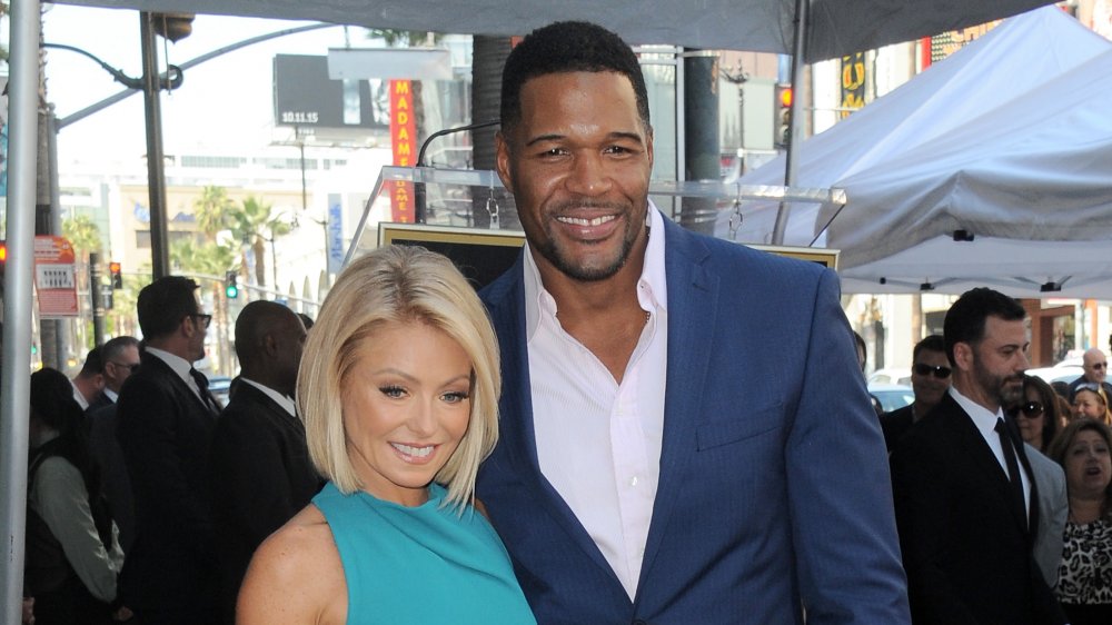 Kelly Ripa and Michael Strahan, who hosted a celebrity talk show together