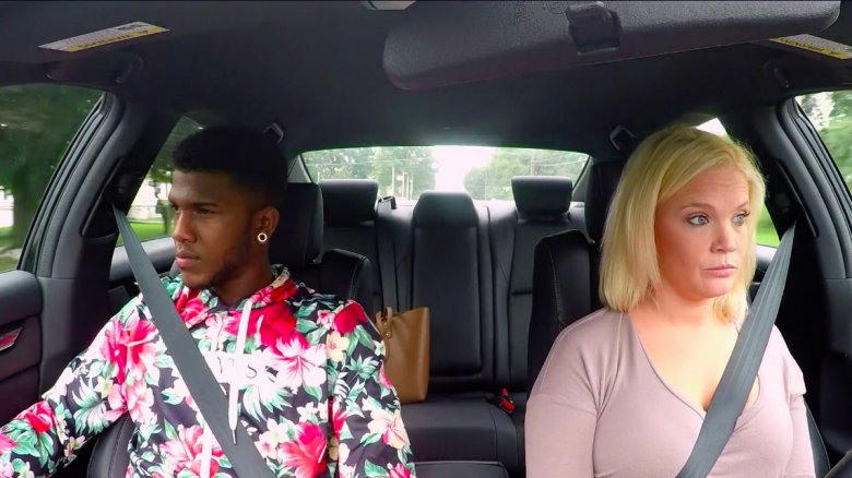 Ashley and Jay in a car on 90 Day Fiance