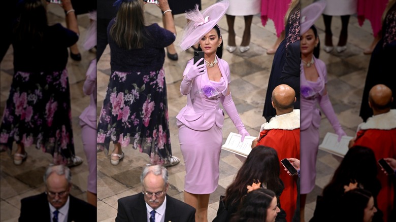 Katy Perry attends the coronation 