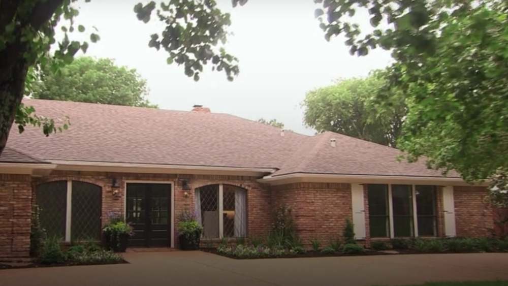 The exterior of The House of Symmetry from Fixer Upper