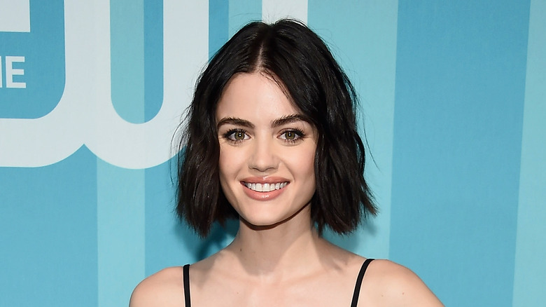 Lucy Hale showing off one of the best hair trends in history