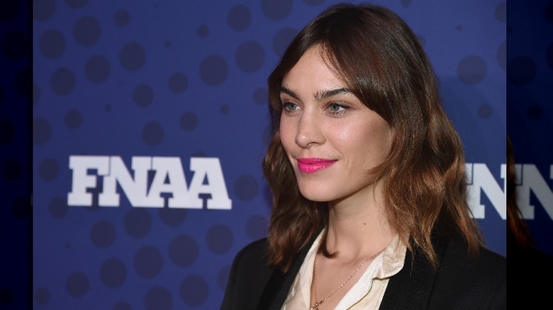 Alexa Chung showing off one of the best hair trends in history