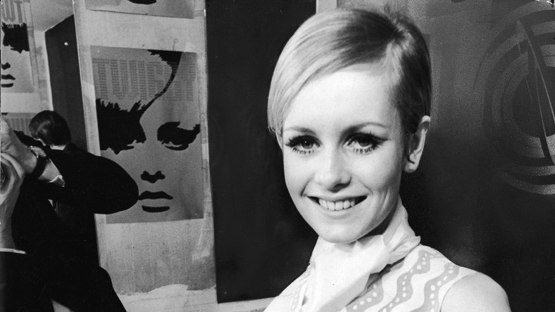 Twiggy, showing off one of the best hair trends in history