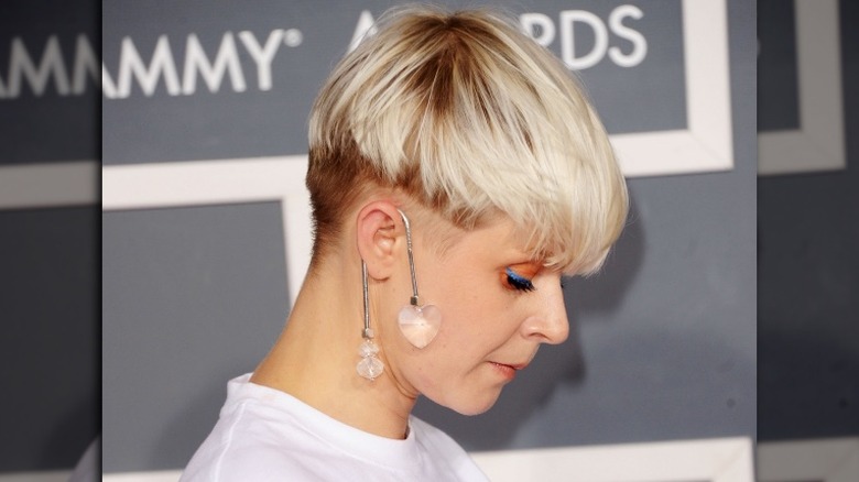 Robyn showing off one of the worst hair trends in history