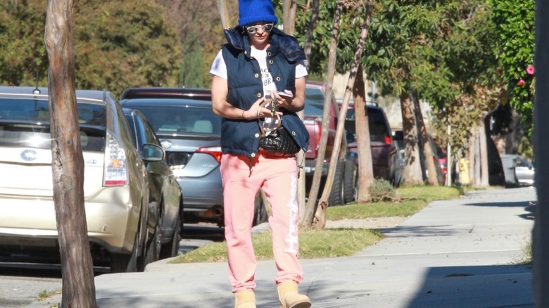 Kaley Cuoco walking in L.A.