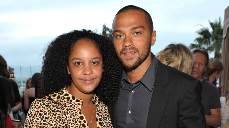 Jesse Williams and Aryn Drake-Lee smiling