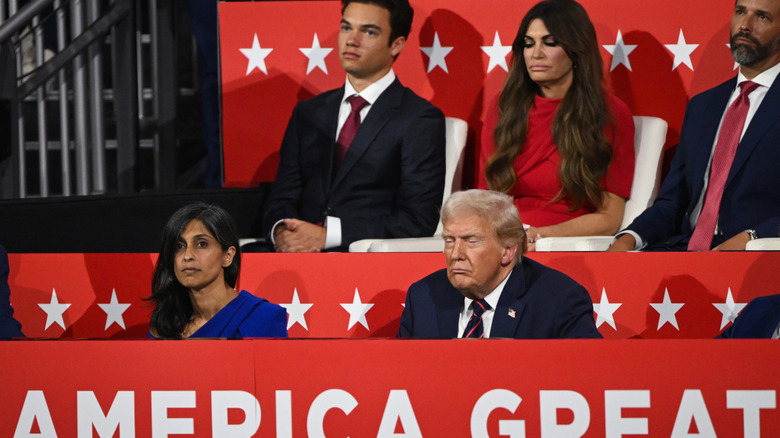 Usha Vance sitting next to Donald Trump