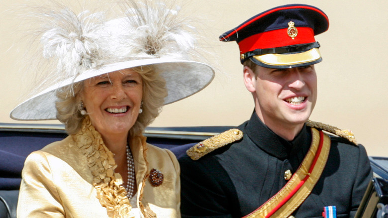 Camilla Parker Bowles with Prince William