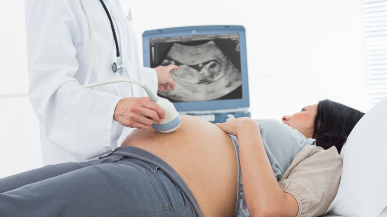 pregnant woman at the doctor