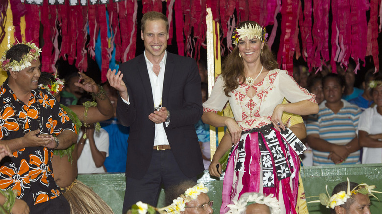 Prince William and Kate Middleton dancing