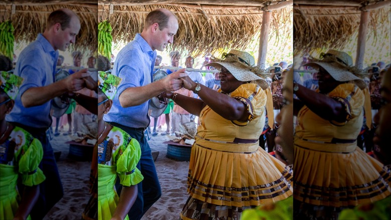 Prince William dancing