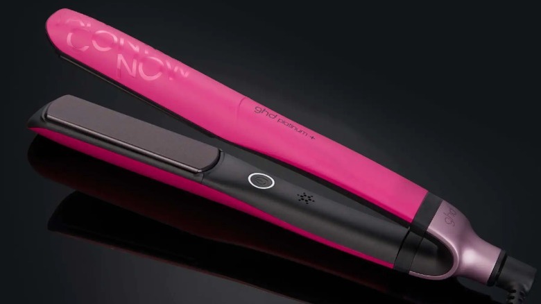 GHD flat iron in pink