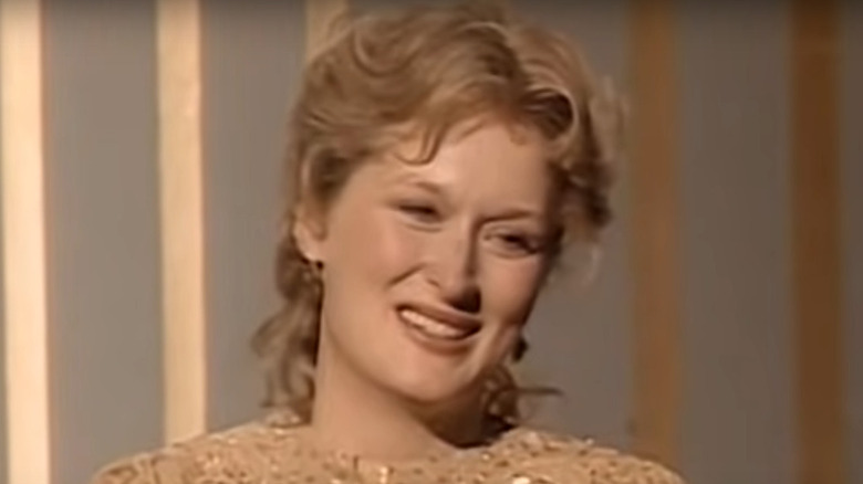 Actress Meryl Streep smiling