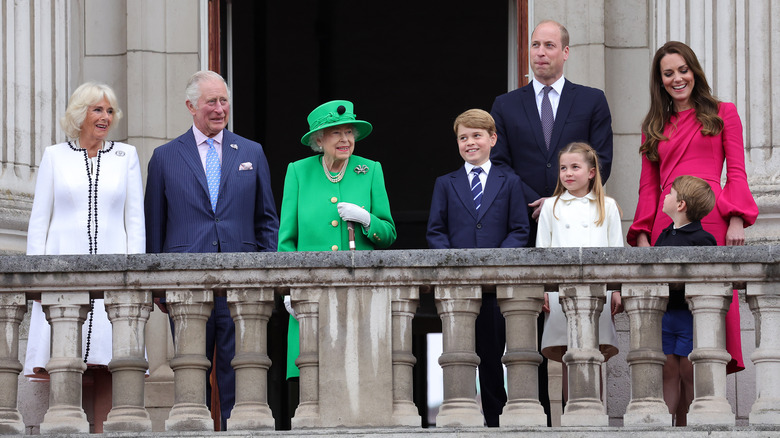 Royal family on balcony