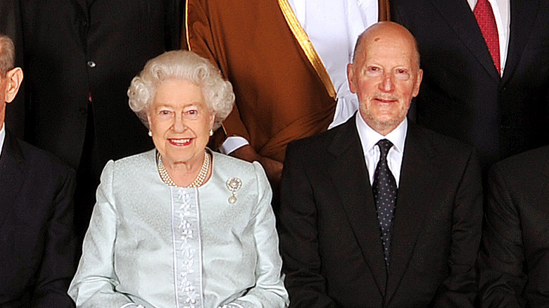 Queen Elizabeth II and Simeon Saxe-Coburg-Gotha