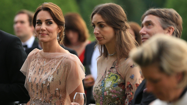 Princess Catherine and Rose Hanbury in a crowd 