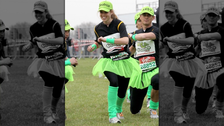 Princess Beatrice running the London marathon in 2010