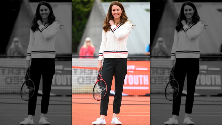 Kate Middleton at an event for the Lawn Tennis Association