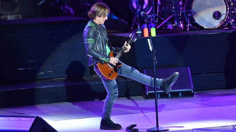 Keith Urban performing on stage