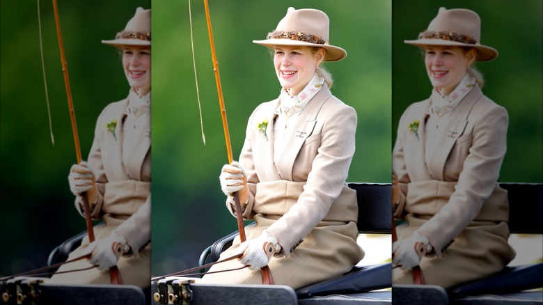 Lady Louise Windsor smiling