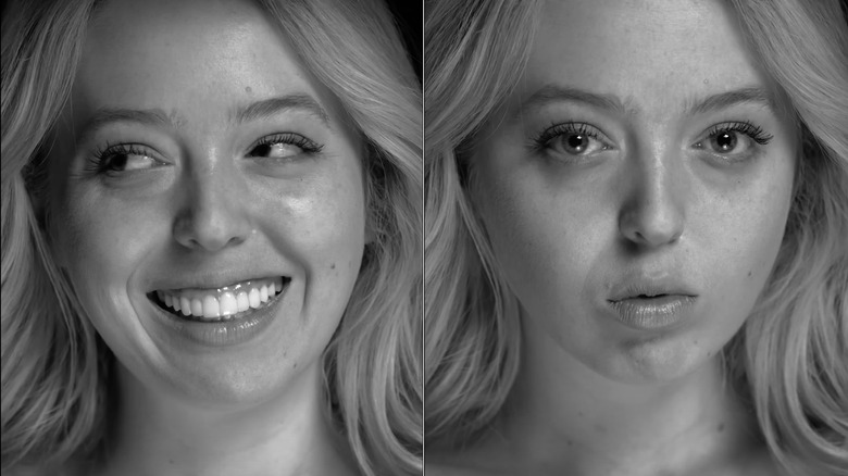 Closeup of Tiffany Trump's face without makeup