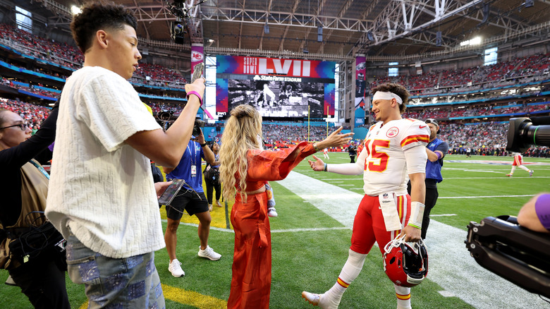 Jackson, Brittany, and Patrick Mahomes