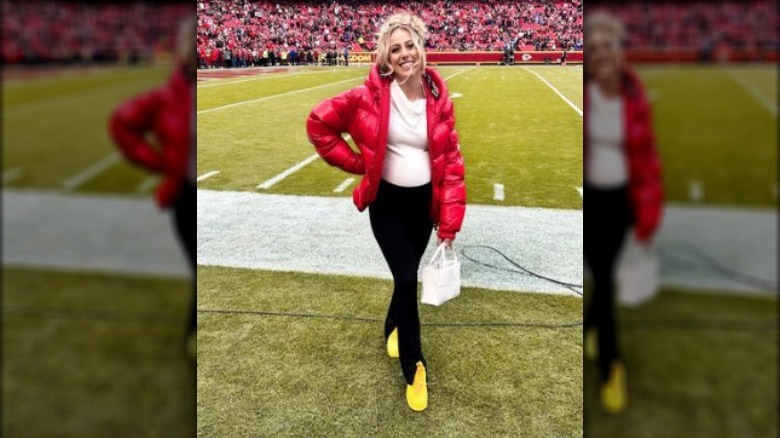Brittany Mahomes on sidelines