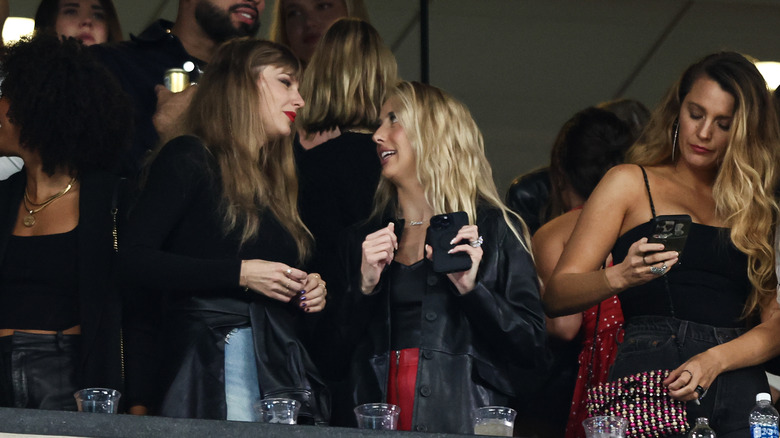 Taylor Swift and Brittany Mahomes at the MetLife Stadium