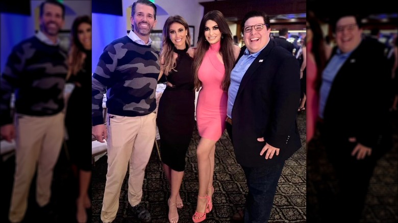 Donald Trump Jr. and Kimberly Guilfoyle pose with friends