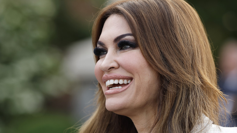 Kimberly Guilfoyle smiles in close-up