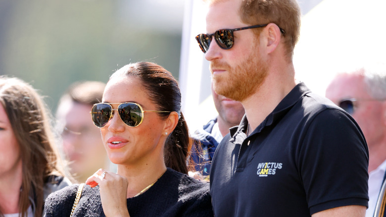 Harry and Meghan in sunglasses