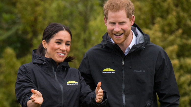 Harry and Meghan having fun