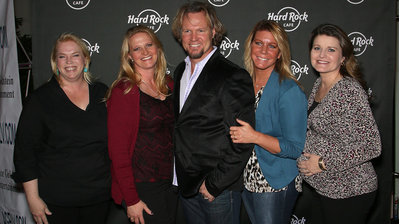 Kody Brown and wives smiling