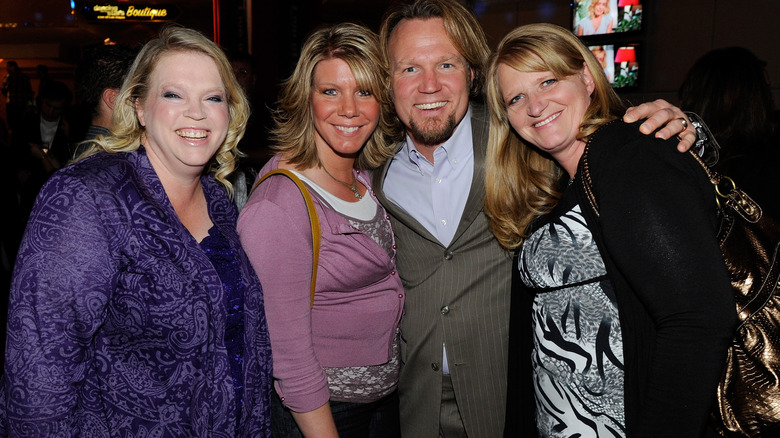 Kody Brown with Janelle, Meri, and Christine Brown