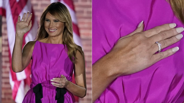 Melania Trump diamond right hand