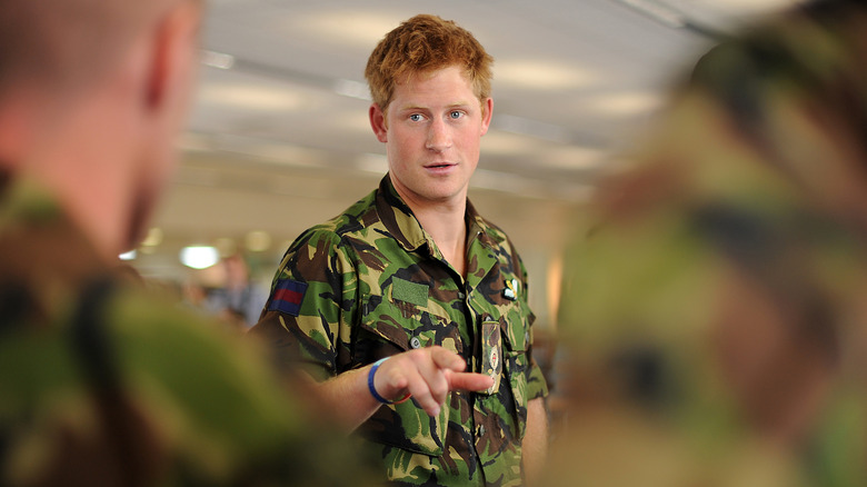 Prince Harry in his army uniform 