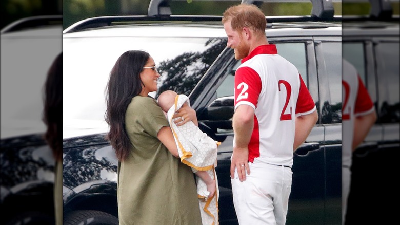 Meghan Markle and Prince Harry with Archie