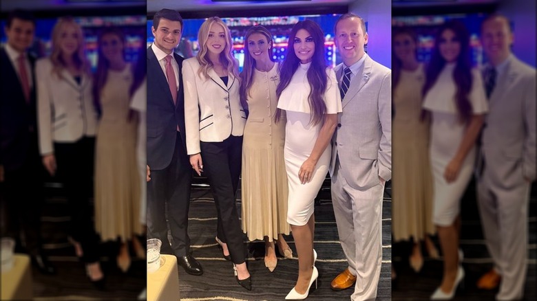 Kimberly Guilfoyle with Alina Habba and Tiffany Trump