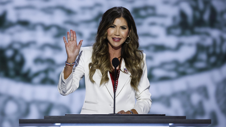 Kristi Noem speaking at the RNC